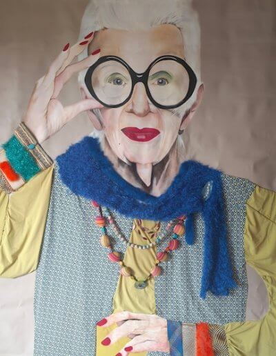 Œuvre Iris d’Inès MÉHAULT, peinture acrylique sur toile 200x200 cm